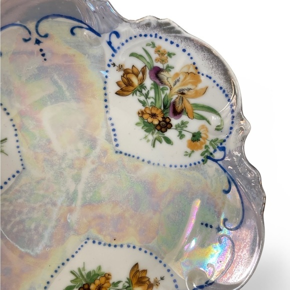 VINTAGE Trimont Ware Gold Trimmed Floral Plate - 7 inches - Picture 4 of 8